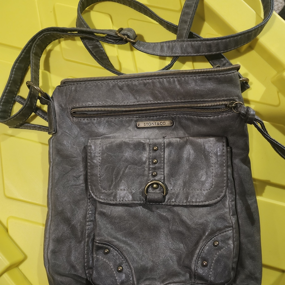 Stone & Co. Gray Crossbody Bag